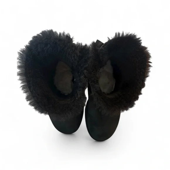 UGG - Mini Bailey Bow II - Black - Size 8 - Picture 8 of 8